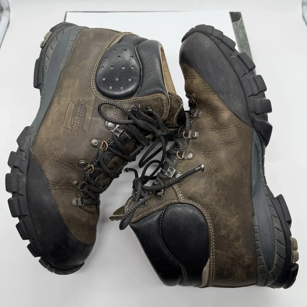 Zamberlan Hiking Boots Men's US 10-10.5 Brown Leather Vibram Made In Italy